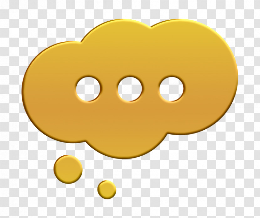 Talking Icon Cloud Speech Bubble With Ellipsis Icon Shapes Icon Transparent PNG