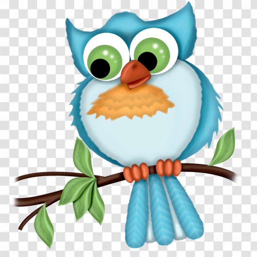 Tawny Owl Bird Clip Art - Little - On A Tree Branch Transparent PNG