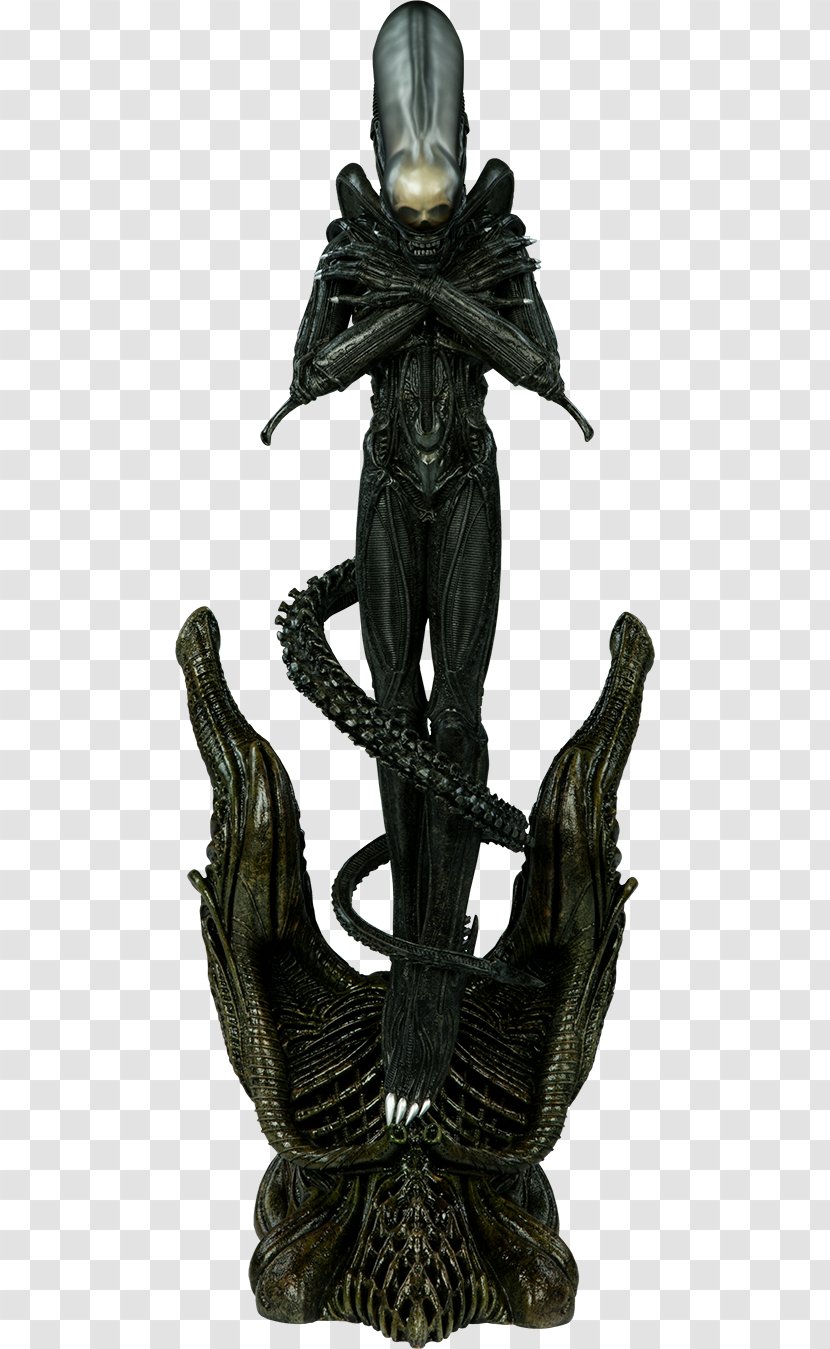 Alien Sideshow Collectibles Statue Sculpture Extraterrestrial Life - Vs Predator Transparent PNG
