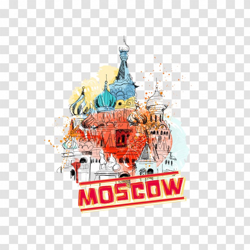 Moscow International Business Center Drawing Illustration - Wall Decal - City Transparent PNG