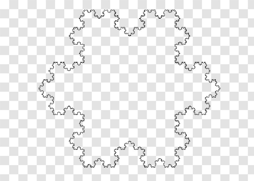 Koch Snowflake Fractal Curve Sierpinski Triangle - Frame Transparent PNG