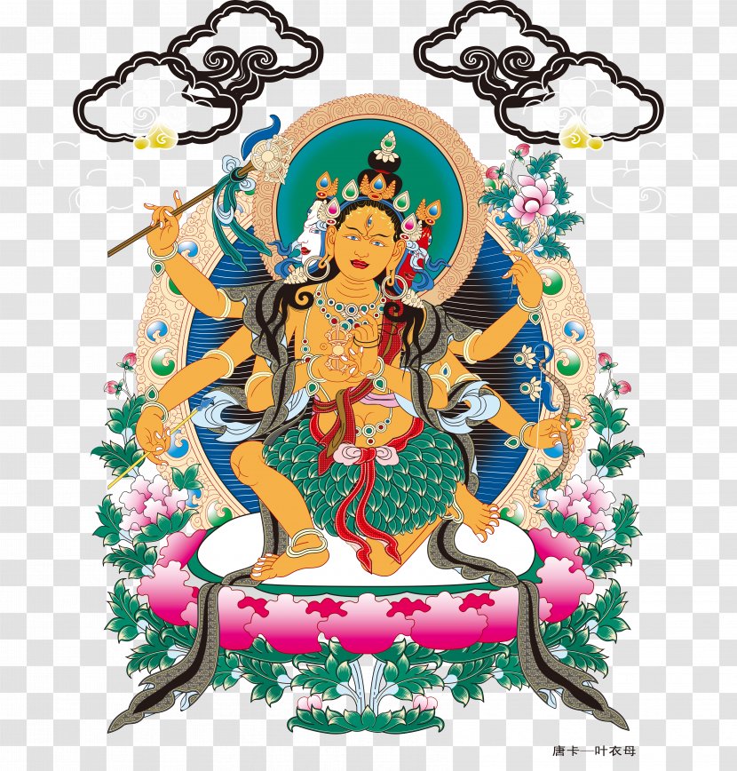 Tibet Thangka Caishen Buddhahood Buddhism - Jambhala - Southeast Asia Transparent PNG