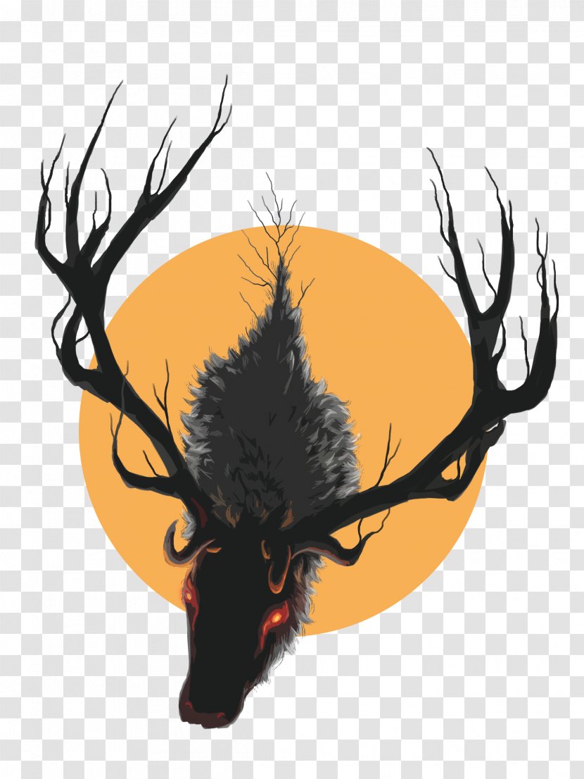 Deer Illustration Concept Art Image - Elk Transparent PNG