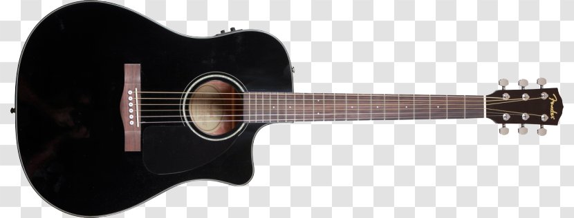 Dreadnought Fender CD-60 Acoustic Guitar CD-60CE Acoustic-Electric Cutaway - Flower Transparent PNG