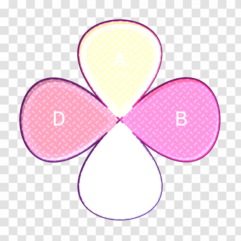 Chart Icon Flower Graph - Pink - Logo Symbol Transparent PNG