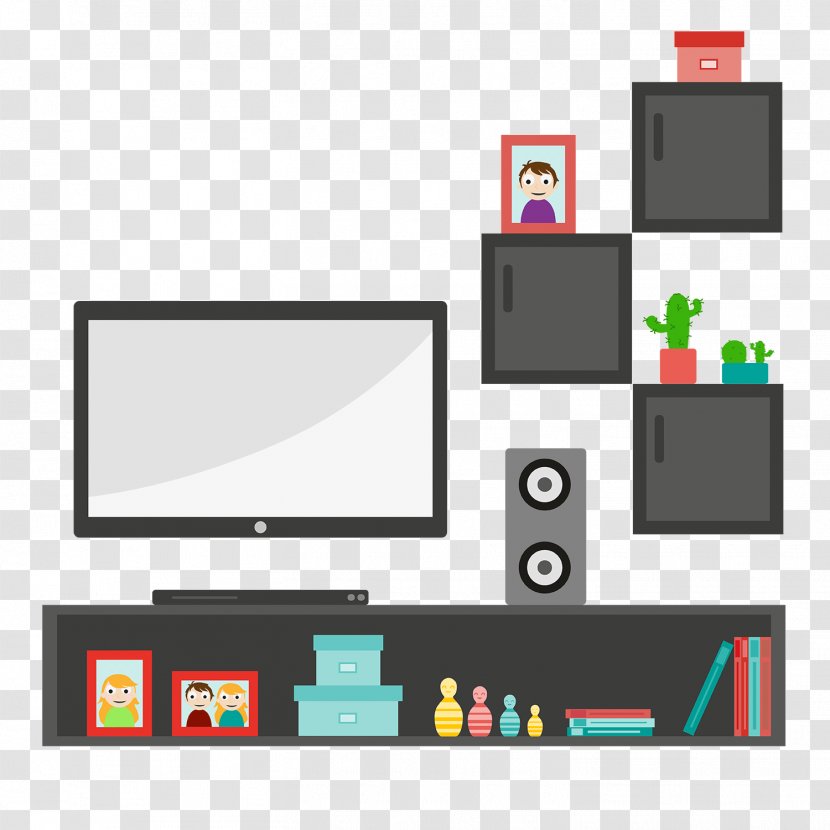 Vector Graphics Television Living Room Interior Design Services Image - Multimedia - Scene Transparent PNG