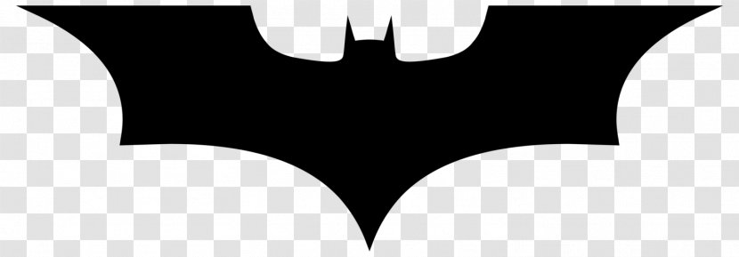 Batman Logo Silhouette - Monochrome - Rises Vector Transparent PNG