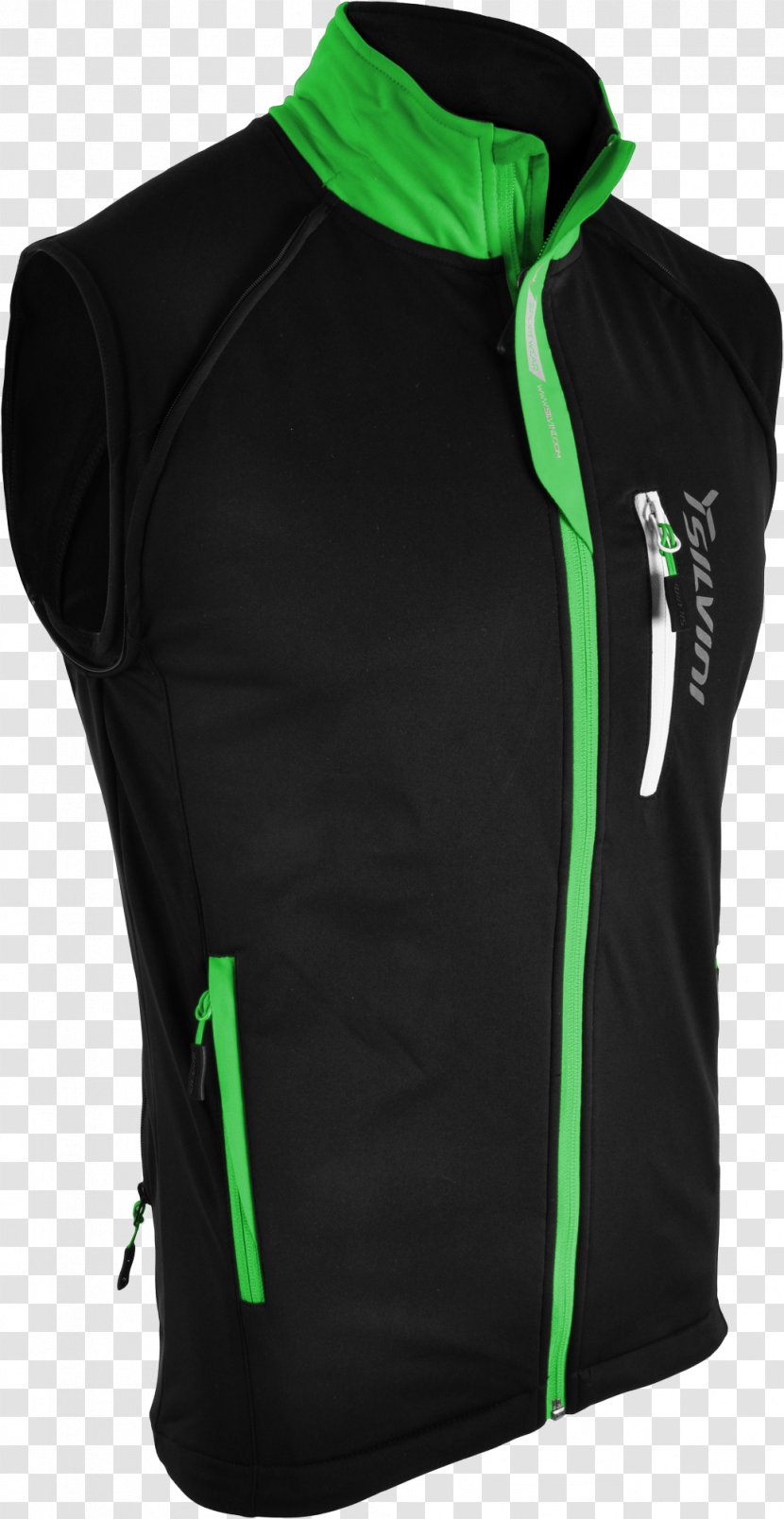 Gilets Jacket Sleeveless Shirt Zipper - Green - Men Transparent PNG