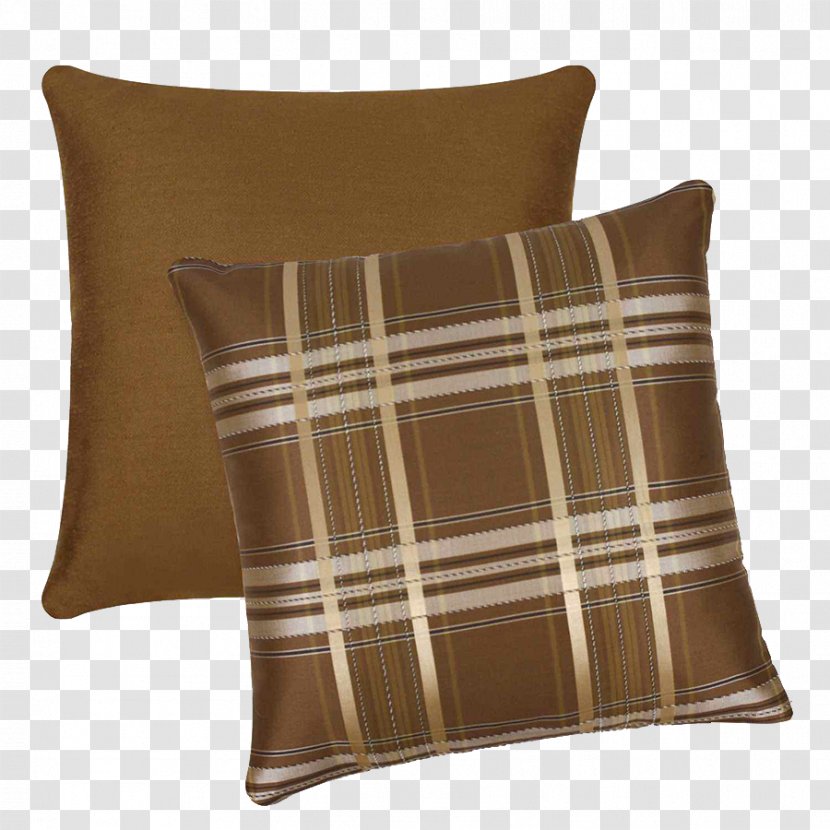 Pillow Tartan - Gratis - Coffee Plaid Transparent PNG