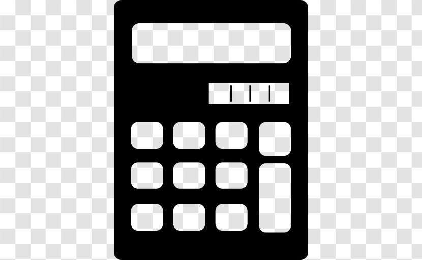 Calculation Clip Art - Monochrome - Calculator Transparent PNG