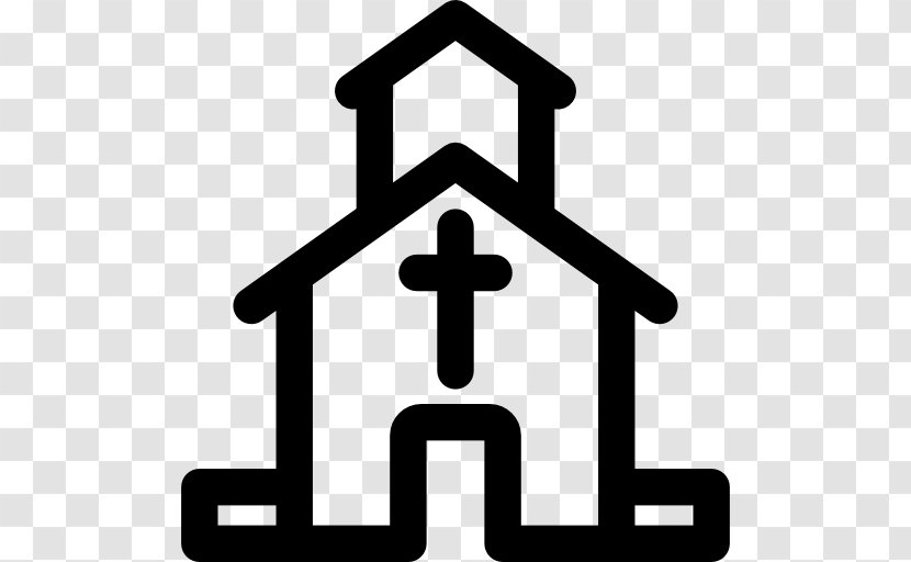 Church - Religion - Black And White Transparent PNG