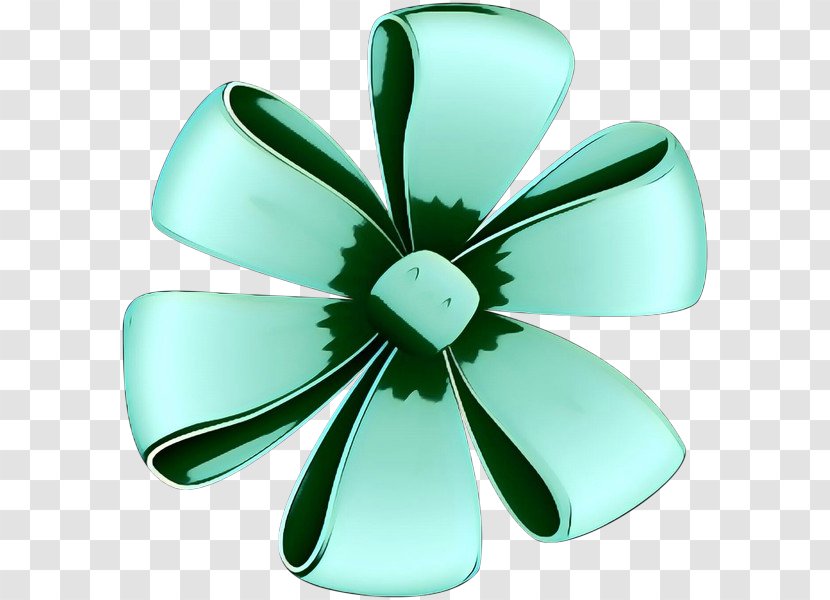 Green Aqua Turquoise Petal Leaf - Retro - Fashion Accessory Flower Transparent PNG