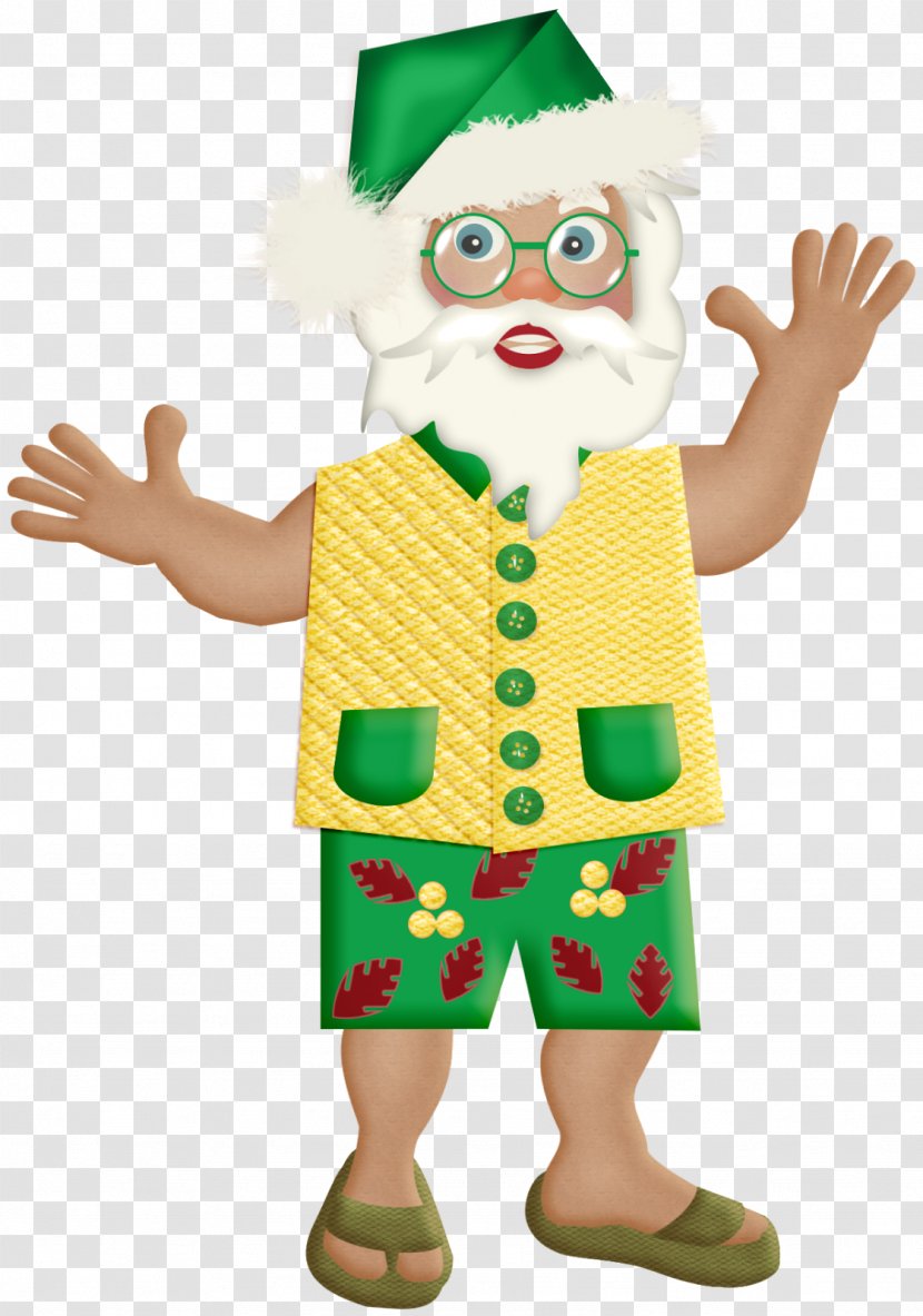 Christmas Ornament Costume Mascot Clown - Character - Summer Santa Transparent PNG