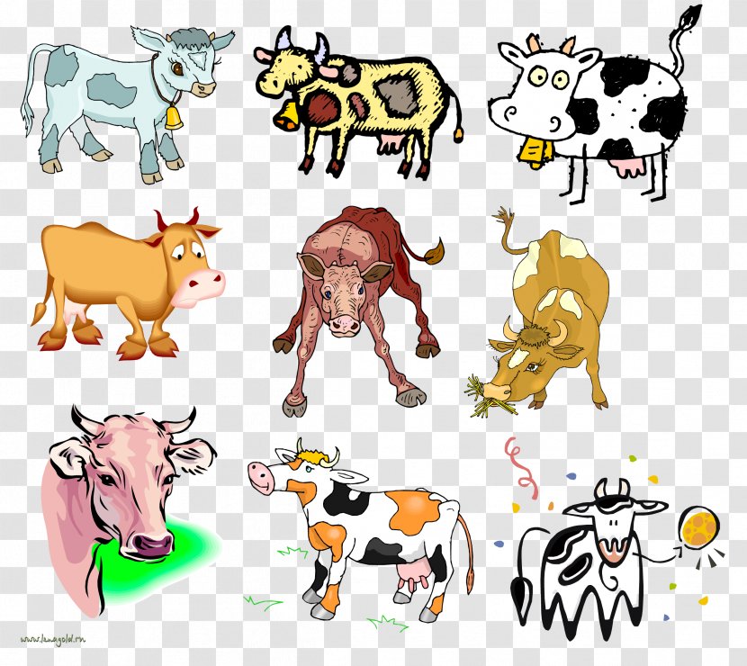 Dairy Cattle Livestock Clip Art - Cow Transparent PNG