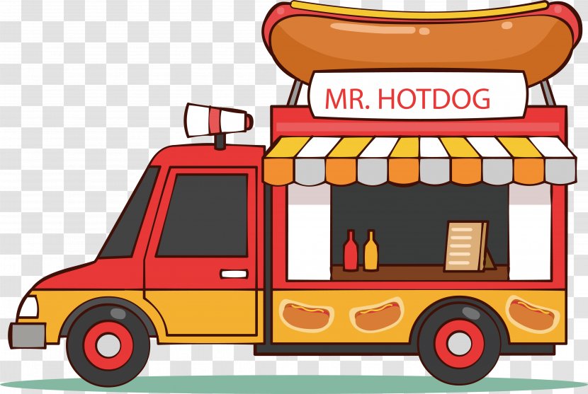 Hot Dog Sausage Fast Food Diner - Red Transparent PNG