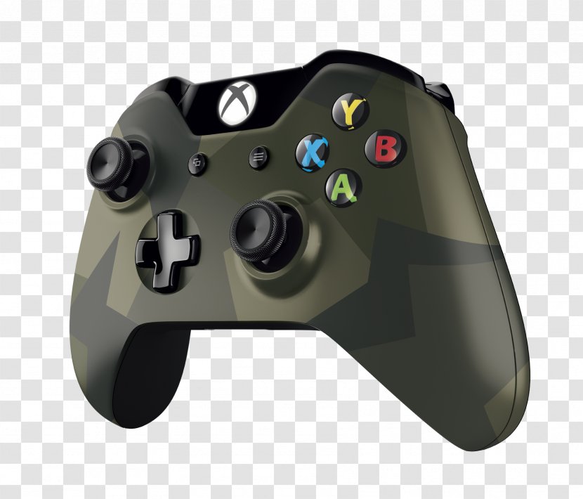 Xbox One Controller 360 Game Controllers Military - Gamepad Transparent PNG