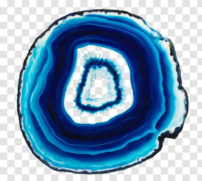 Agate Blue Gemstone Geode Crystal - Druse - Photos Transparent PNG