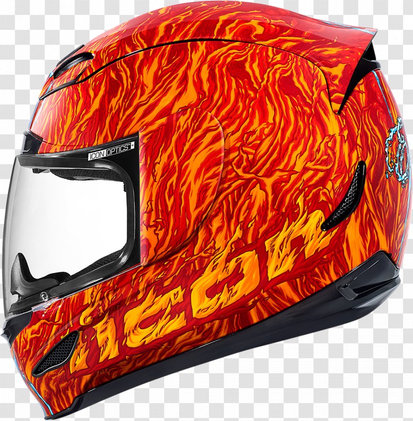 Motorcycle Helmets Yamaha YZF-R1 Bicycle Integraalhelm - Orange Transparent PNG