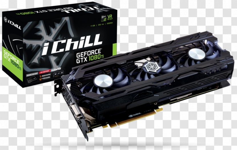 Graphics Cards & Video Adapters NVIDIA GeForce GTX 1080 Ti Founders Edition Inno3D IChill X3 - Geforce - Nvidia Transparent PNG