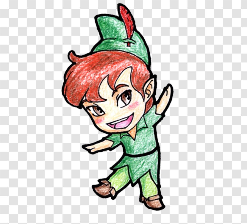 Peter Pan In Kensington Gardens And Wendy Darling Lost Boys - Flower - Crayon Painting Transparent PNG