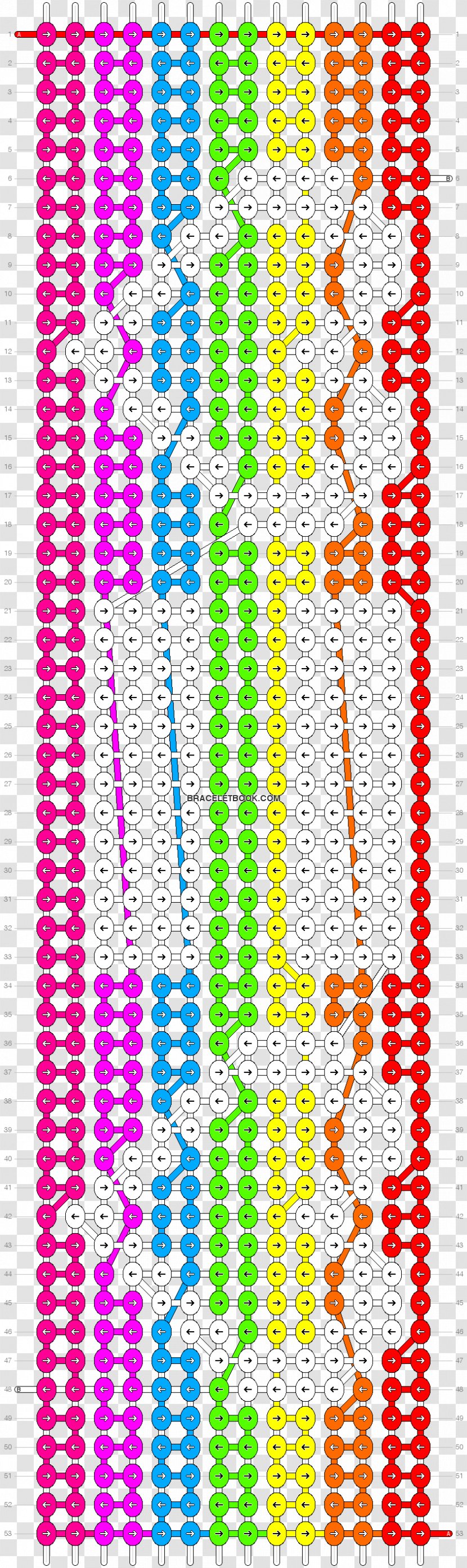 Friendship Bracelet Bead Pattern - Boy Transparent PNG
