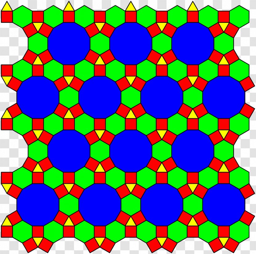 Tessellation 3-4-6-12 Tiling Rhombitrihexagonal Euclidean Tilings By Convex Regular Polygons Square - Polygon Transparent PNG