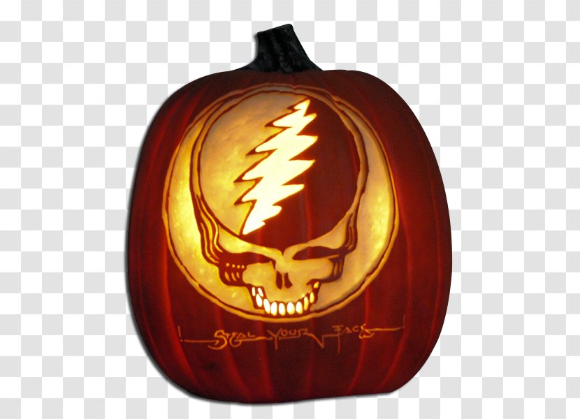 Jack-o'-lantern Grateful Dead Carving Halloween Bear - Silhouette Transparent PNG