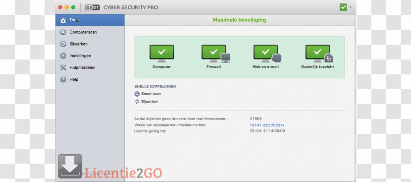 Computer Program ESET Internet Security MacOS Mac OS X Lion - Eset Transparent PNG