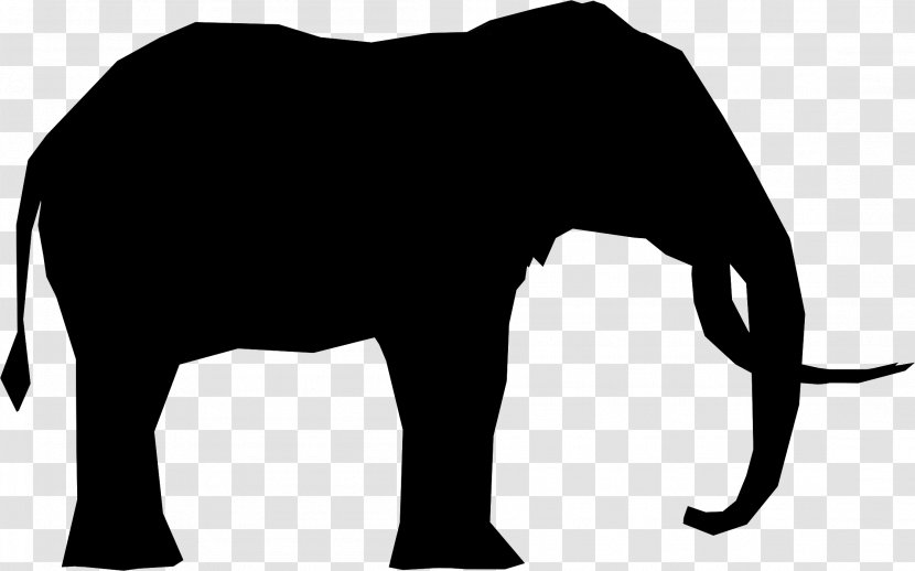 Indian Elephant Silhouette Stock Photography Image Vector Graphics - Terrestrial Animal Transparent PNG
