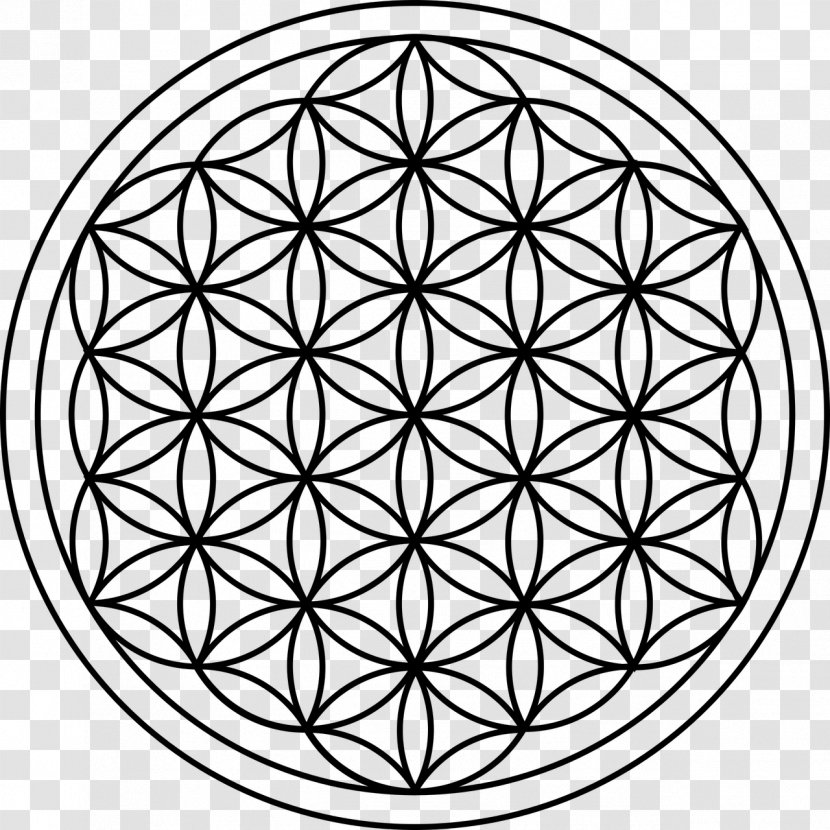 Sacred Geometry Overlapping Circles Grid Symbol - Symmetry Transparent PNG