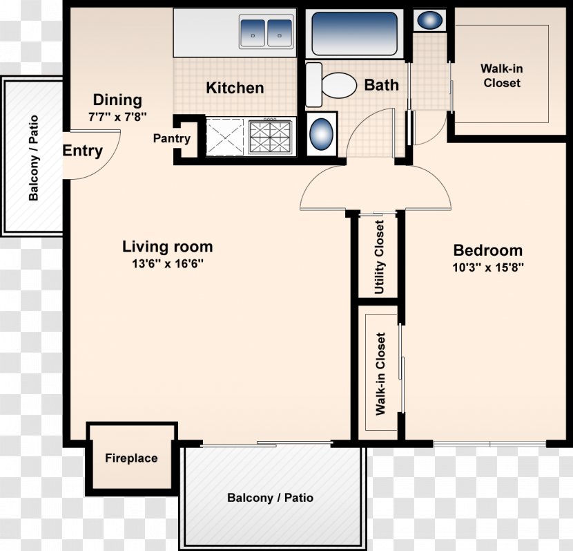 Floor Plan Apartment House Bedroom Transparent PNG