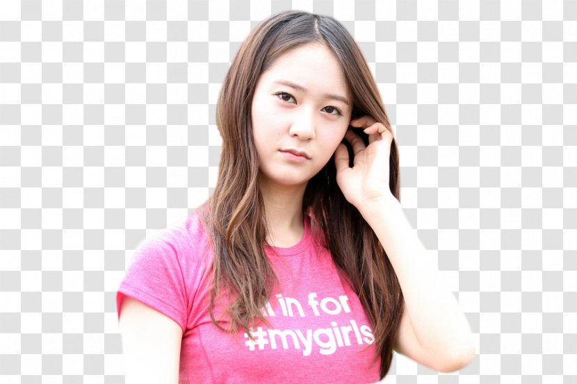 Long Hair Coloring Bangs Black - Tree - Krystal Jung Transparent PNG