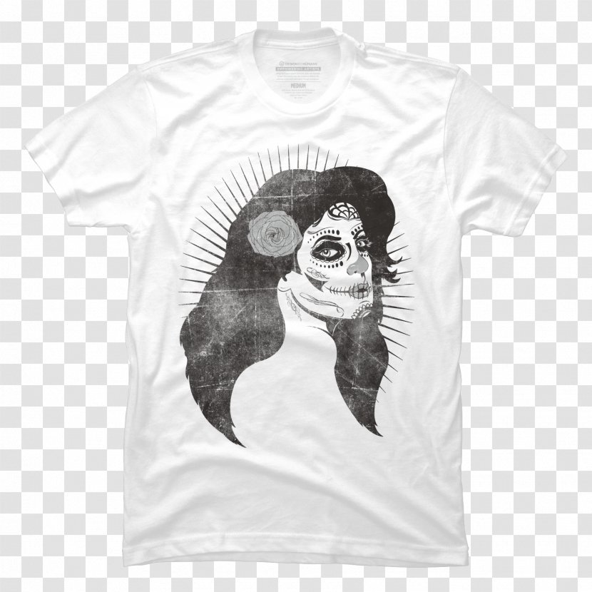 T-shirt Calavera Art TeePublic Drawing - Shirt - Sugar Skulls Transparent PNG