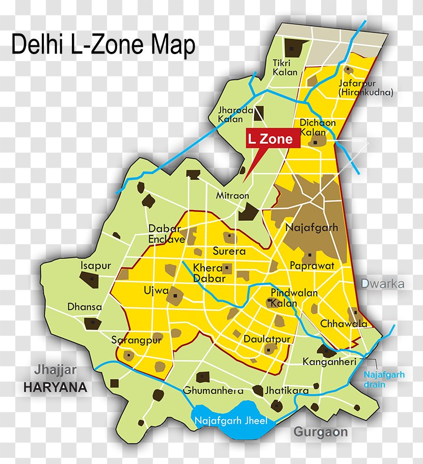 Dwarka L Zone Dhansa Dreamz Residency Society L-Zone Map Smart City - Delhi Transparent PNG