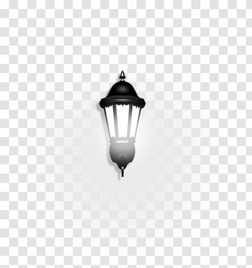 Street Light - Black And White - Simple Decorative Patterns Transparent PNG