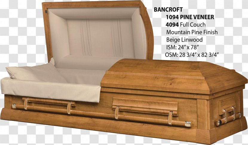 Coffin Wood Funeral Home Furniture Cremation - Burial Transparent PNG