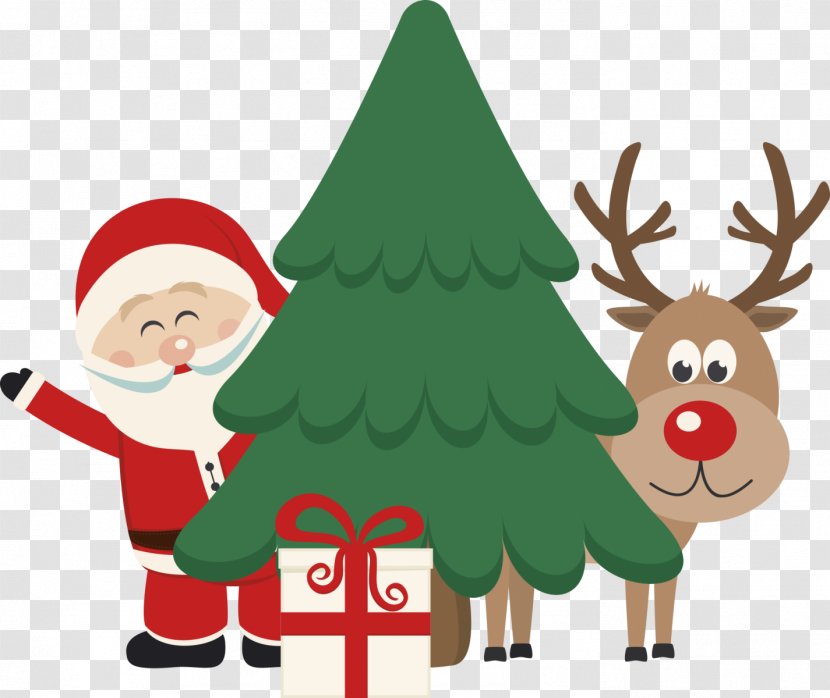 Santa Claus Rudolph Christmas - Little - Creative Free Download Transparent PNG