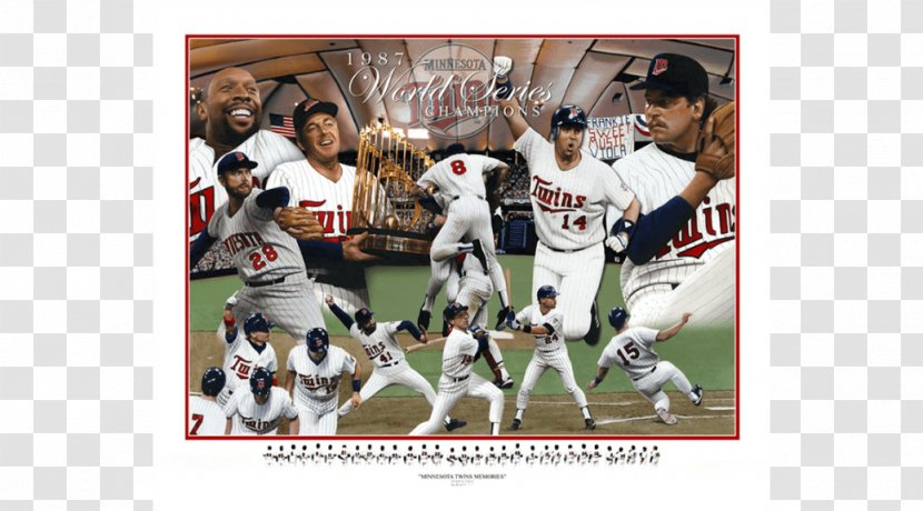 1987 Minnesota Twins Season 1903 World Series Hubert H. Humphrey Metrodome St. Louis Cardinals - Championship - Team Sport Transparent PNG