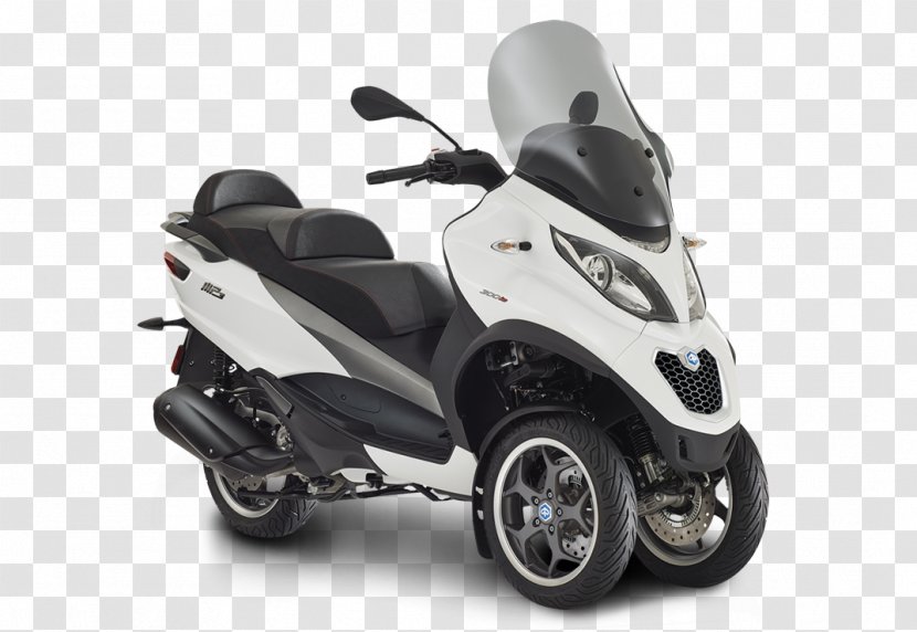 Piaggio MP3 Scooter Vespa GTS Motorcycle - Antilock Braking System Transparent PNG