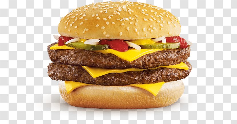 McDonald's Quarter Pounder Hamburger Fast Food Cheeseburger Big Mac - Burger King Transparent PNG
