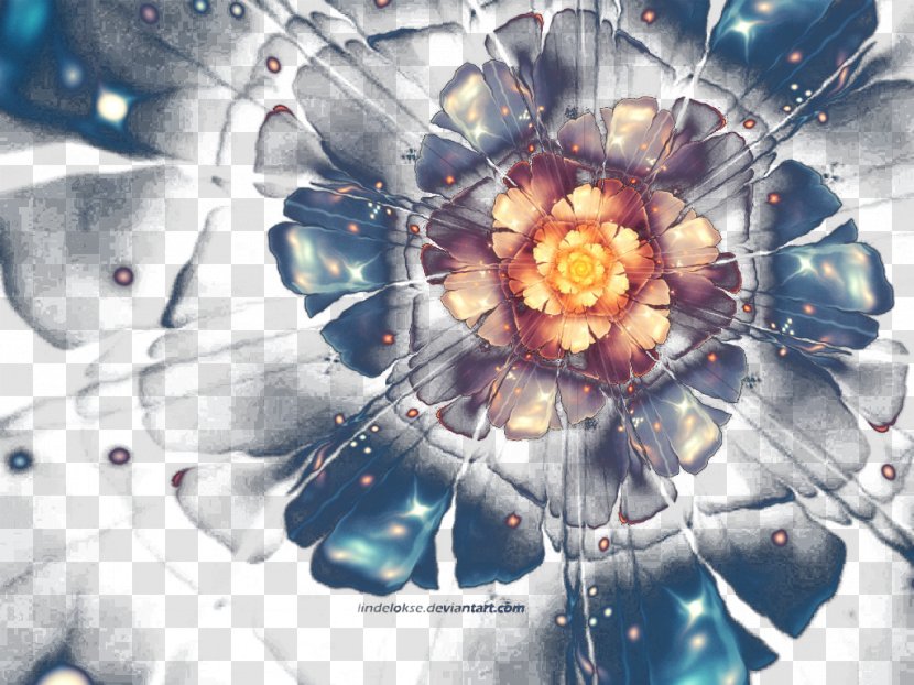 Glass - Flower - Textured Elements Transparent PNG