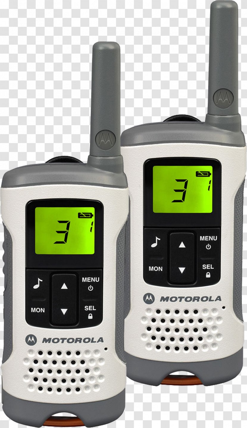 Motorola TLKR Walkie Talkie Walkie-talkie Two-way Radio PMR446 - Electronics Transparent PNG