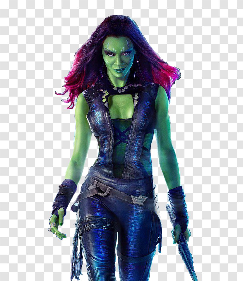 Gamora Guardians Of The Galaxy Zoe Saldana Drax Destroyer Nebula Transparent PNG