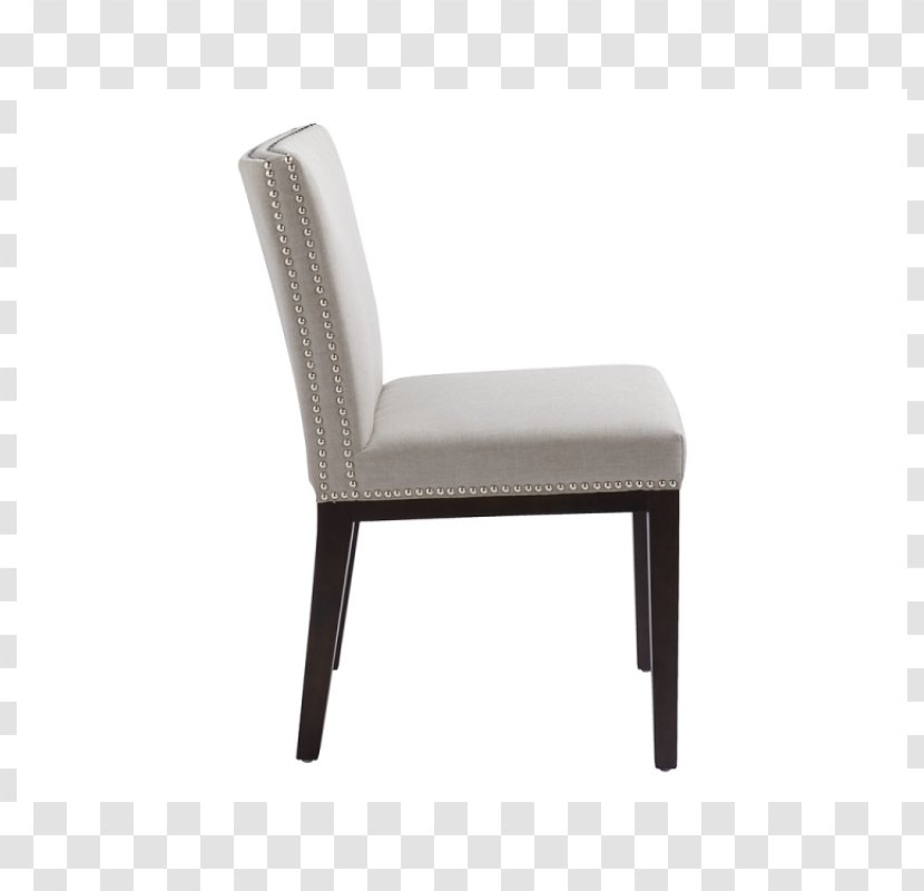 Chair Furniture Bonded Leather Dining Room Armrest - Silver Transparent PNG