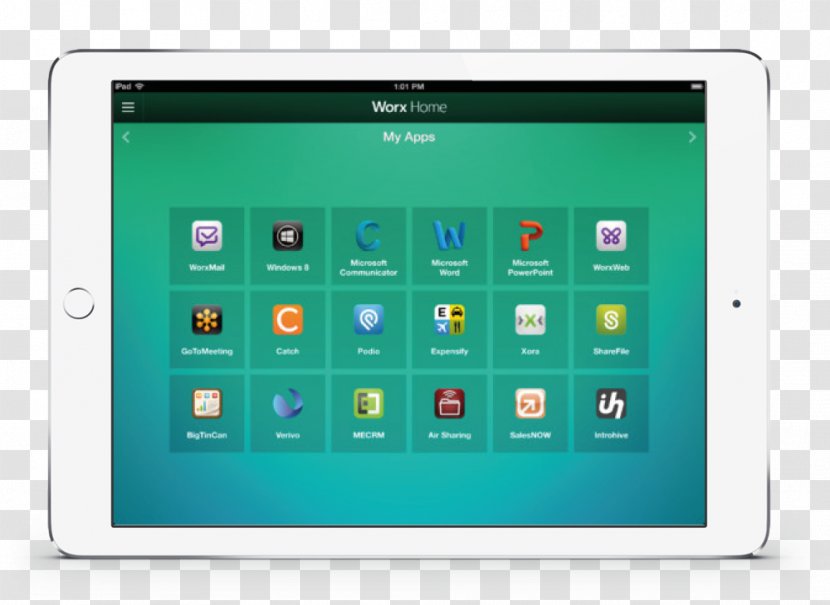 Tablet Computers XenMobile Handheld Devices - Vmware Vsphere - Citrics Transparent PNG
