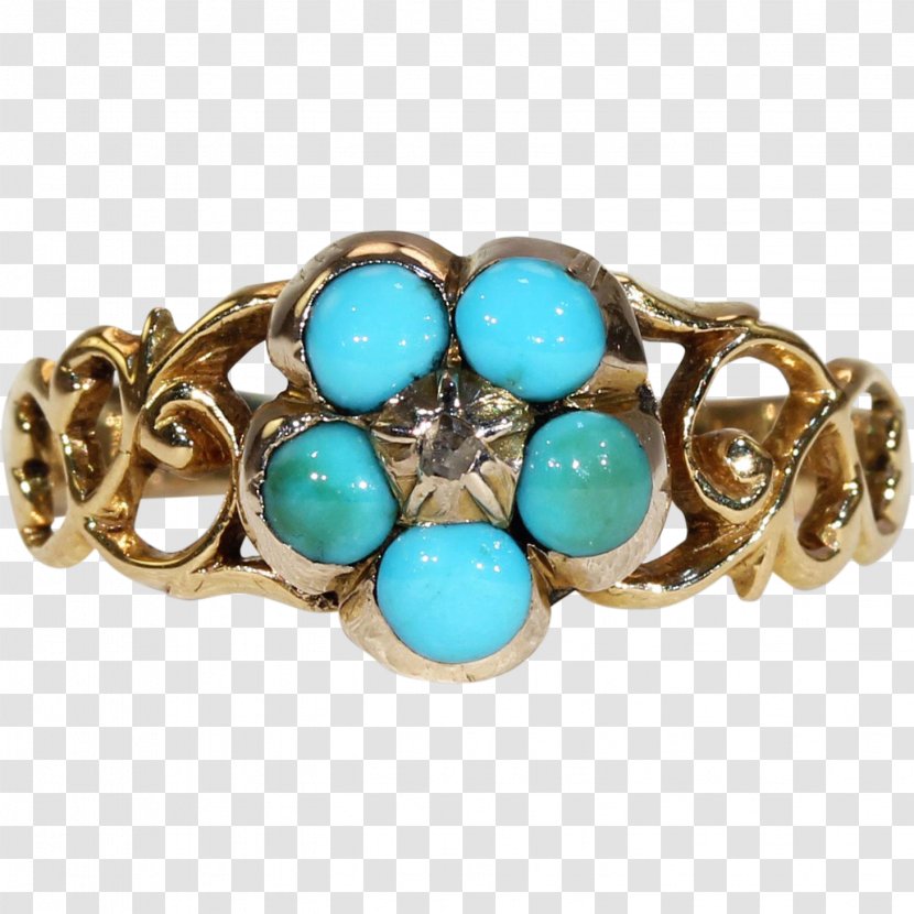 Turquoise Ring Jewellery Ruby Sapphire - Gold Transparent PNG