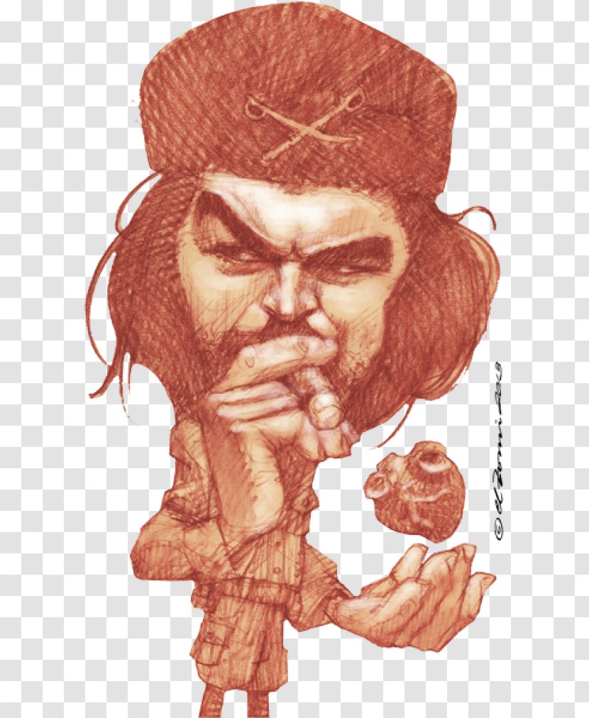 Facial Hair Drawing Art /m/02csf - Heart - Che Guevara Transparent PNG