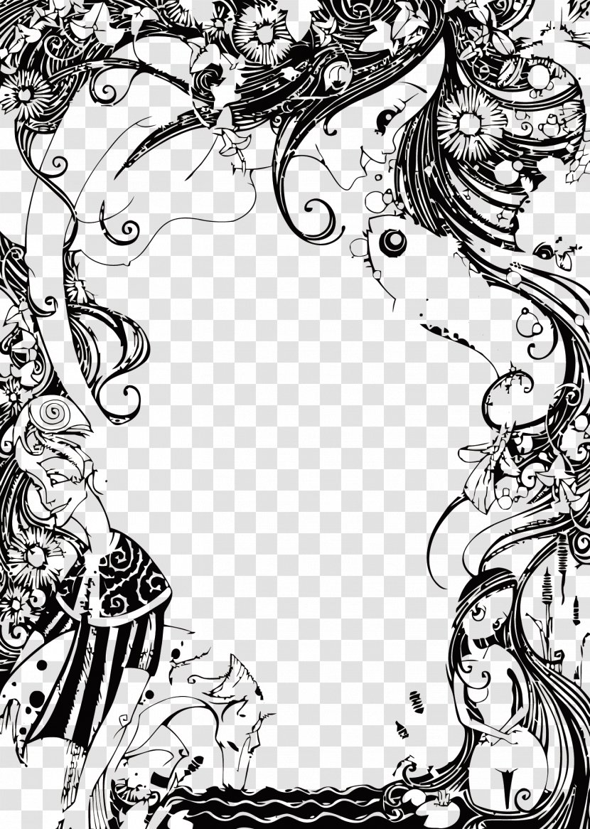 Visual Arts Fairy Tale Graphic Design Illustration - Frame - Vector Borders Transparent PNG