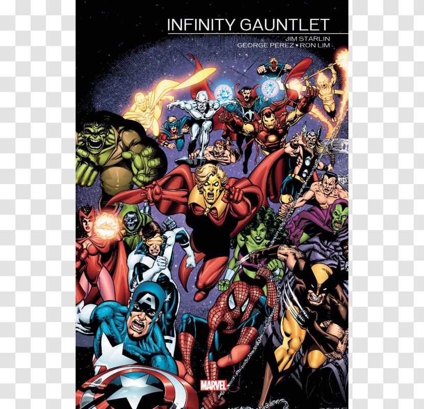 Infinity Gauntlet: 1991 Thanos The Gauntlet Comics - Ron Lim Transparent PNG