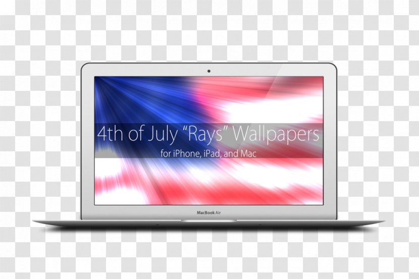 Laptop Computer Monitors Multimedia Display Advertising - 4th Of July Background Transparent PNG